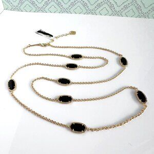 Kendra Scott Long Onyx Necklace